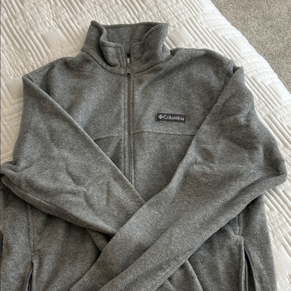 Columbia Charcoal Full-Zip Fleece Jacket